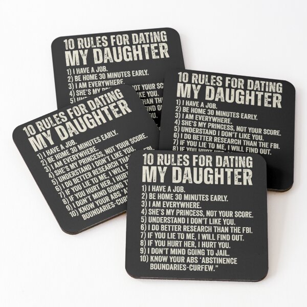 Item preview, 10 Rules for Dating My Daughter Protective Dad T-Shirt | Funny Father Daughter Graphic Gift designed and sold by Trendably.