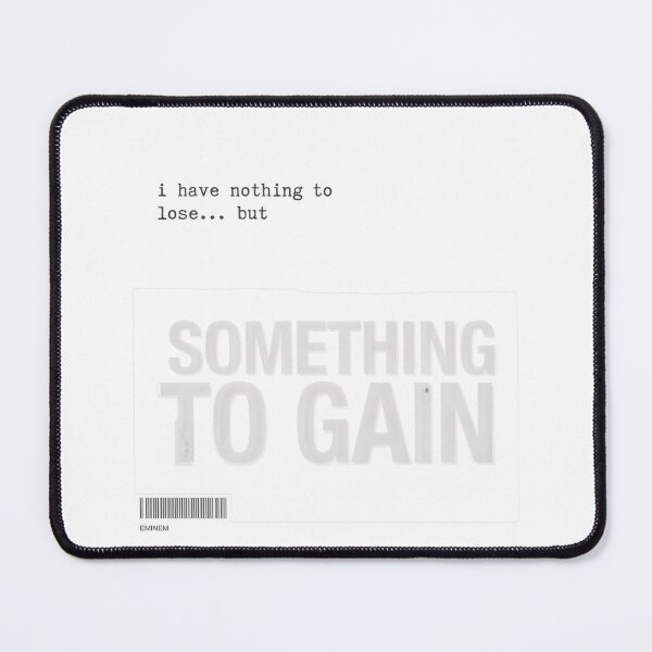 Item preview, Eminem Something To Gain Quote - Typewriter Label Barcode designed and sold by Enea Kelo.