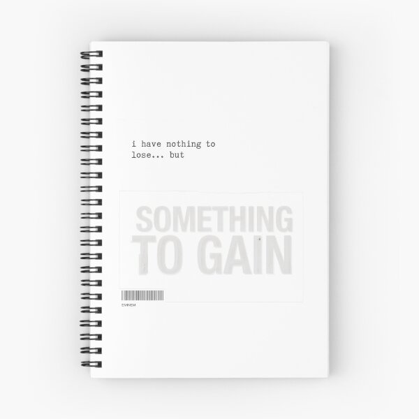 Item preview, Eminem Something To Gain Quote - Typewriter Label Barcode designed and sold by Enea Kelo.