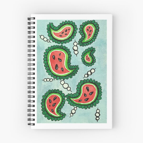 Item preview, Watermelon and Feta cheese paisley designed and sold by SEAutiful.