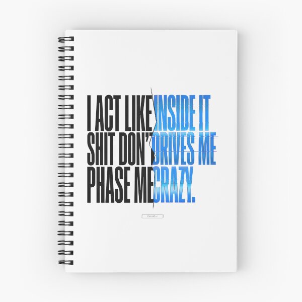 Item preview, Eminem Drives Me Crazy Quote - Split Glitch Typography designed and sold by Enea Kelo.