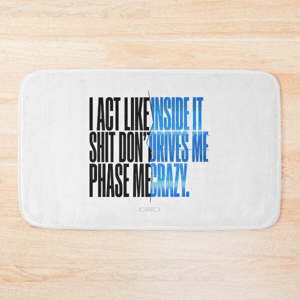 Item preview, Eminem Drives Me Crazy Quote - Split Glitch Typography designed and sold by Enea Kelo.