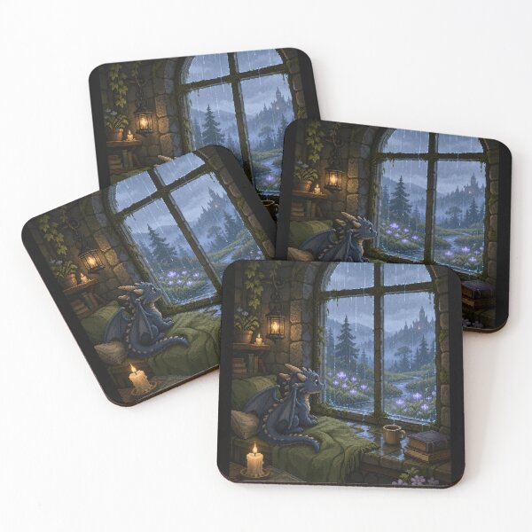 Item preview, Rainwatch Dragon in the Forgotten Tower designed and sold by Sketchlegacy.