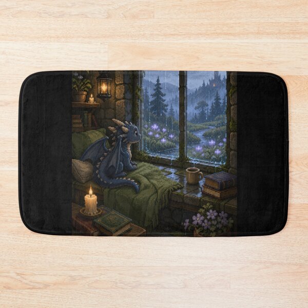 Item preview, Rainwatch Dragon in the Forgotten Tower  designed and sold by Sketchlegacy.