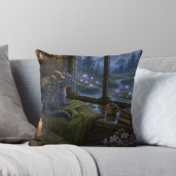 Item preview, Rainwatch Dragon in the Forgotten Tower designed and sold by Sketchlegacy.