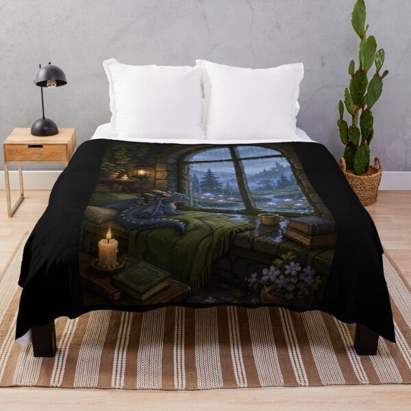 Item preview, Rainwatch Dragon in the Forgotten Tower designed and sold by Sketchlegacy.