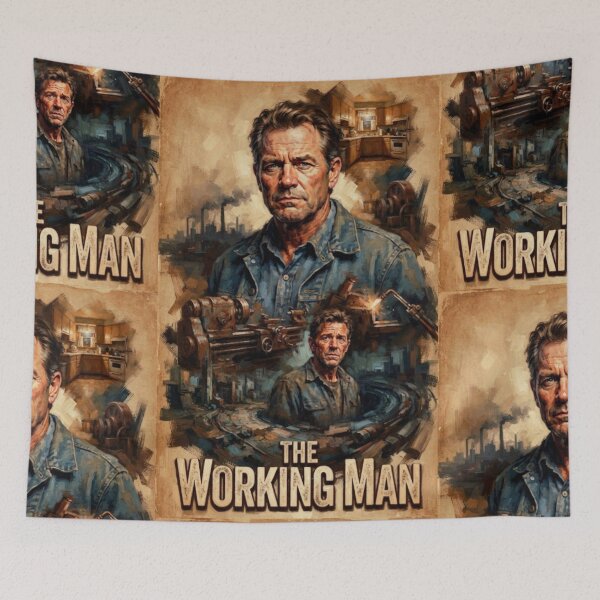 Item preview, The Working Man Fine Art Tribute designed and sold by Art's Diner.