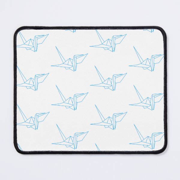 Item preview, Sky Blue Origami Crane Line Drawing designed and sold by SarahJisri.
