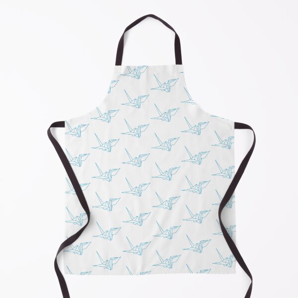 Item preview, Sky Blue Origami Crane Line Drawing designed and sold by SarahJisri.