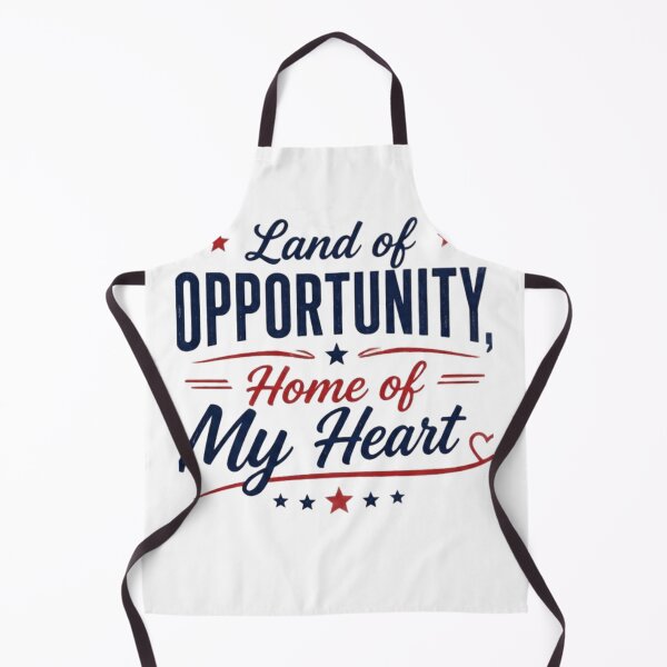 Item preview, Land of Opportunity, Home of My Heart | USA Pride Quote designed and sold by Aisha Creates.