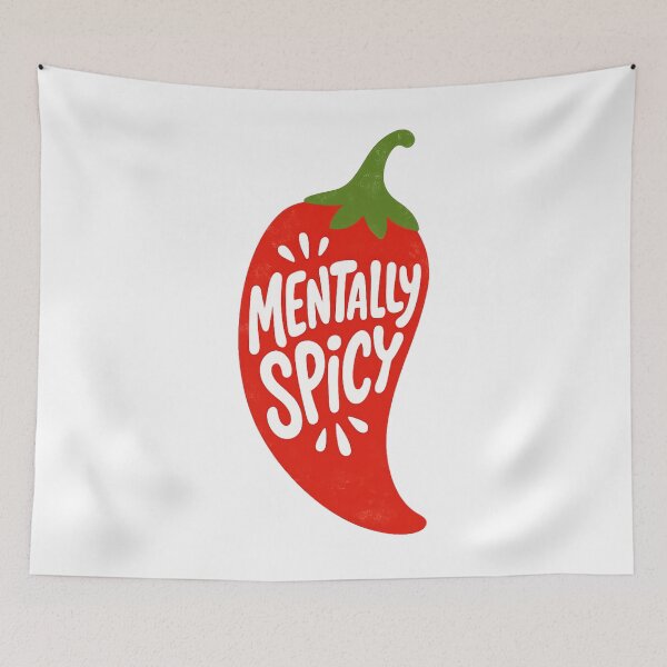 Item preview, Mentally Spicy Cute Chili Pepper designed and sold by wingoo22.