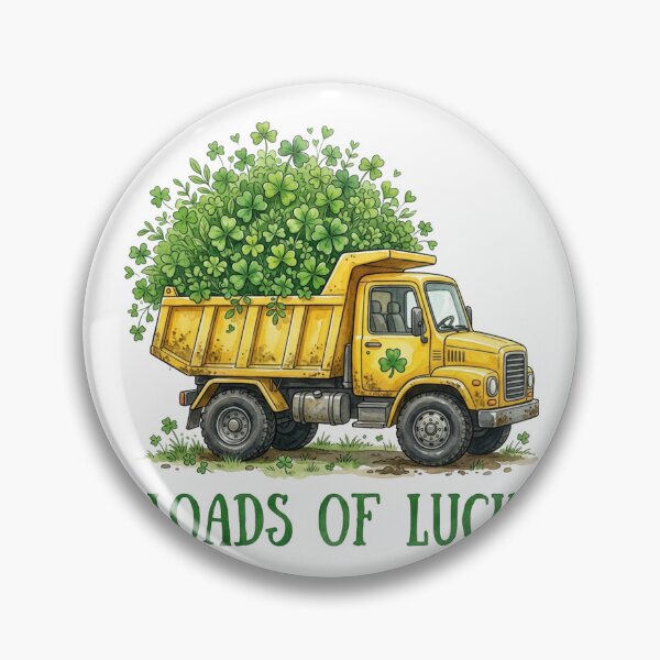 Item preview, Loads of Luck Dump Truck St. Patrick's Day designed and sold by raedattia.