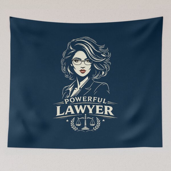 Item preview, Powerful Lawyer Vintage Graphic Tee | Female Attorney Shirt | Law School Gift | Attorney Apparel | Legal Profession T-Shirt | Courtroom Fashion designed and sold by EIPTOW.