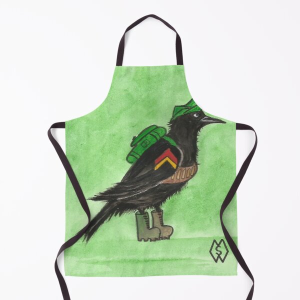 Item preview, Corporal Red-winged blackbird cartoon designed and sold by Matt Starr Fine Art .