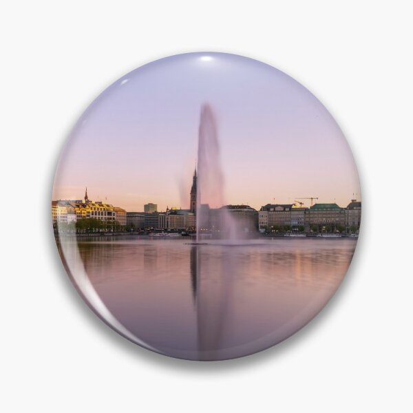 Item preview, Alster Fountain at Sunset from Lombard Bridge, Hamburg designed and sold by jrtwynam.