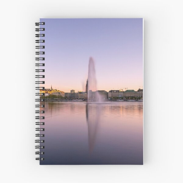 Item preview, Alster Fountain at Sunset from Lombard Bridge, Hamburg designed and sold by jrtwynam.