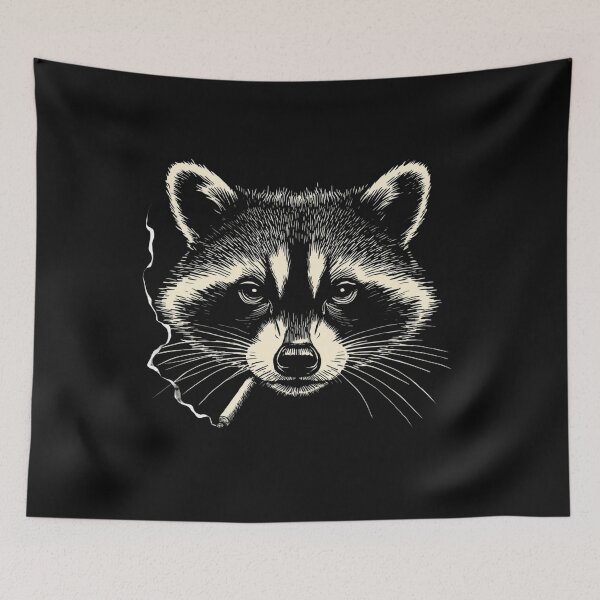 Item preview, RACCOON SMOKING designed and sold by BKDIGITALSHOP.