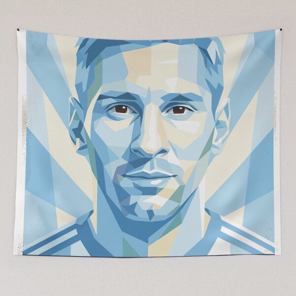 Item preview, Lionel Messi La Pulga GOAT Football Legend Fan Art designed and sold by PrincessLavinia.