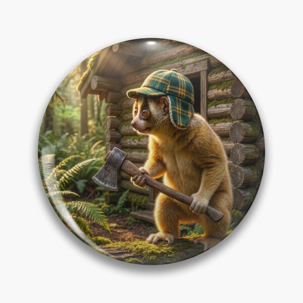 Item preview, Slow Loris Lumberjack Lives in a Log Cabin designed and sold by Tridentulus.