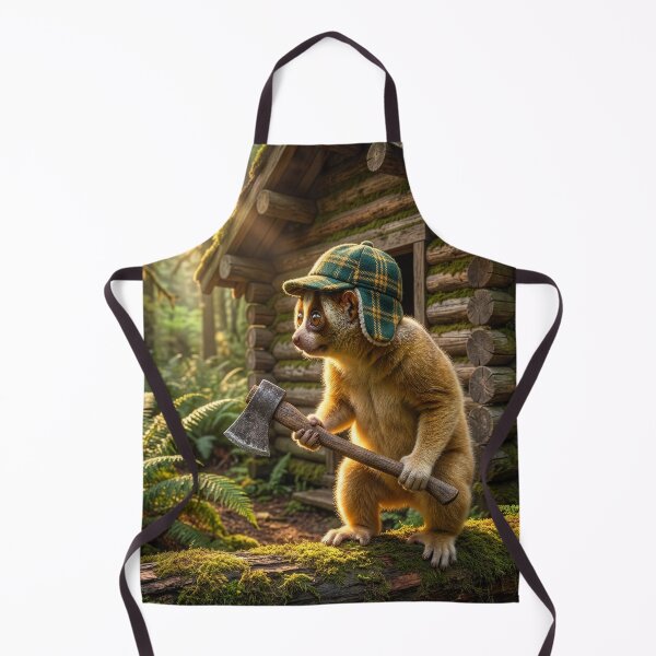 Item preview, Slow Loris Lumberjack Lives in a Log Cabin designed and sold by Tridentulus.