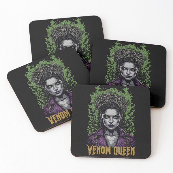 Item preview,  Venom Queen Gothic Crown - Dark Fantasy Neon Green Art designed and sold by A-M-G-Shop.