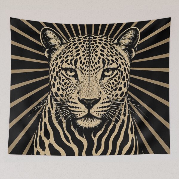 Item preview, Majestic Leopard in Radiant Monochrome designed and sold by Rohan132.