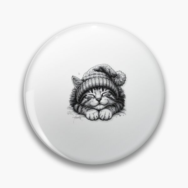 Item preview, Sleepy Cat Winter Sticker designed and sold by PrintforDesign.