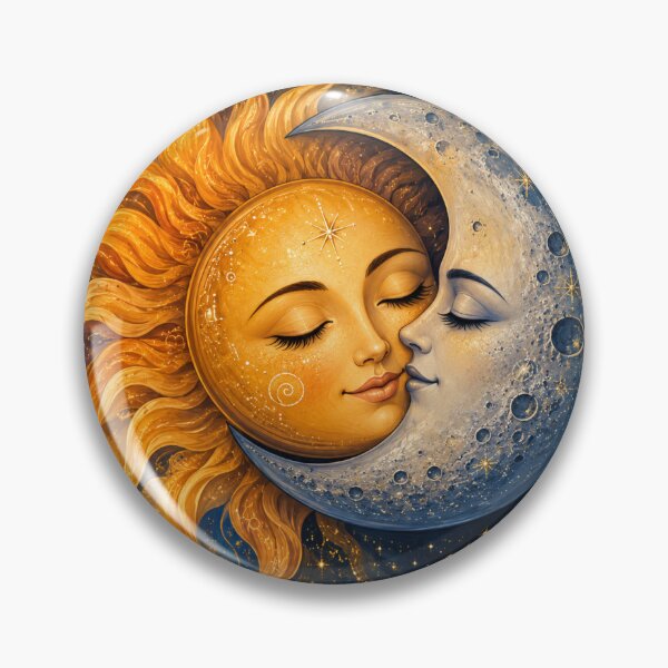 Item preview, Celestial Sun and Moon Harmony designed and sold by DaryaArtFrance.