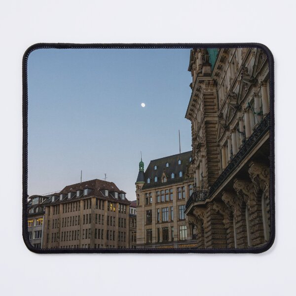 Item preview, Moonlit Evening on Rathausstrabe, Hamburg, Germany designed and sold by jrtwynam.