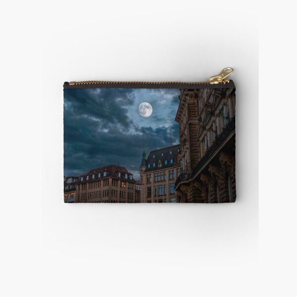 Item preview, Moonlit Night in Rathausstrabe, Hamburg, Germany designed and sold by jrtwynam.