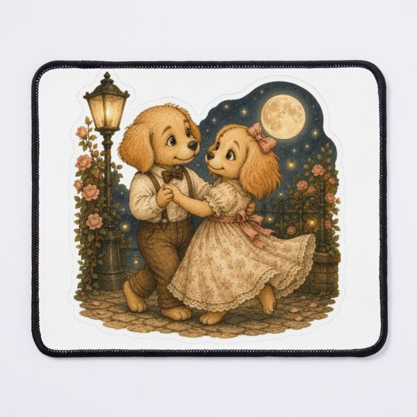 Item preview, Puppies Dancing Under Moonlight designed and sold by Snurly.