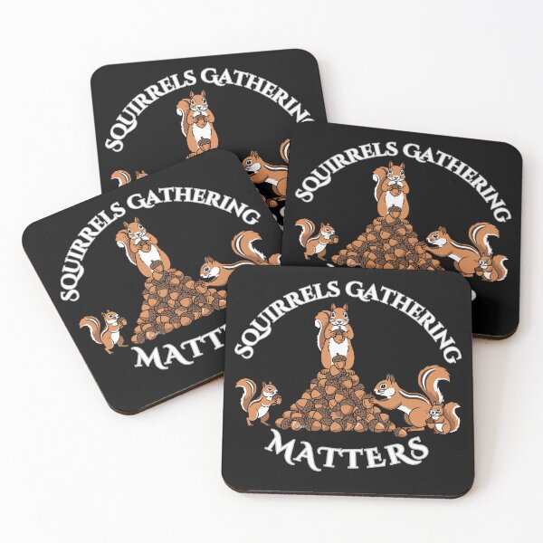 Item preview, Squirrels Gathering Matter/Funny Autumn Mascot Tee designed and sold by HOUSE OF VMH.