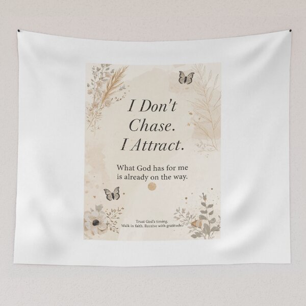 Item preview, I Don't Chase, I Attract Design designed and sold by Fresh Starts.