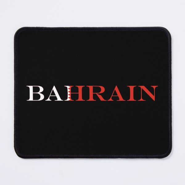 Item preview, Bahrain Country Name Typography Flag | Bahraini Text Inside Flag designed and sold by NTGUILTY.