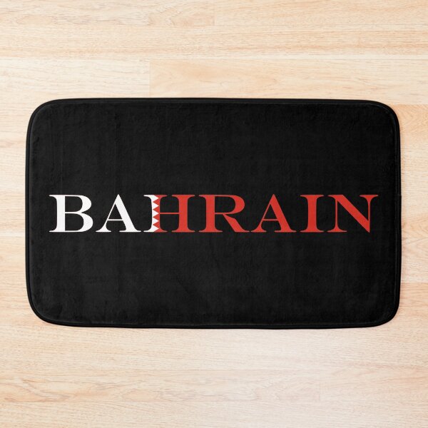 Item preview, Bahrain Country Name Typography Flag | Bahraini Text Inside Flag designed and sold by NTGUILTY.