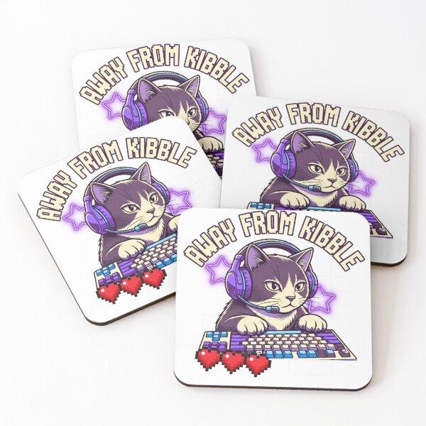 Item preview, Gamer Cat Away From Kibble designed and sold by ConElAlma.