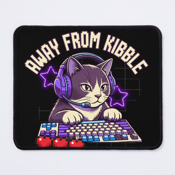 Item preview, Gamer Cat Away From Kibble designed and sold by ConElAlma.