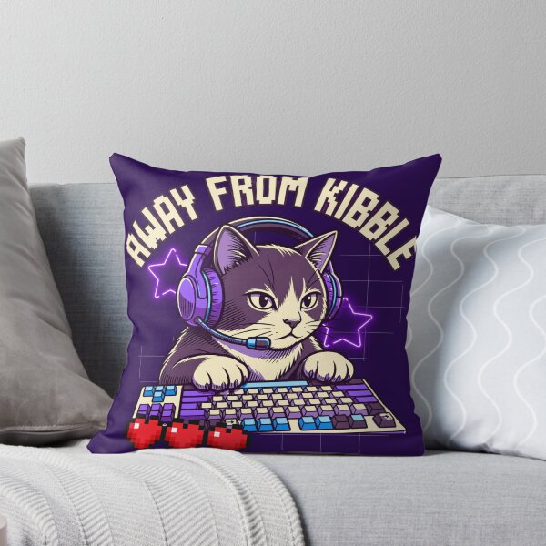 Item preview, Gamer Cat Away From Kibble designed and sold by ConElAlma.