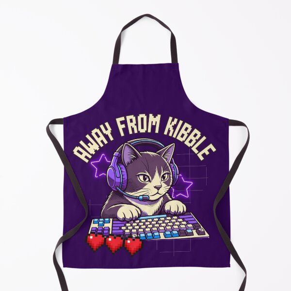 Item preview, Gamer Cat Away From Kibble designed and sold by ConElAlma.