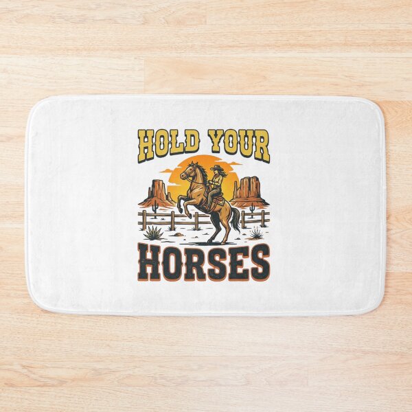 Item preview, Hold Your Horses Cowgirl Western Vintage Retro designed and sold by raedattia.