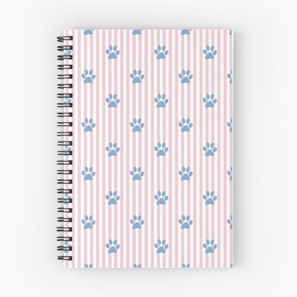 Item preview, Blue Paw Print Stripes Pattern | Pink and White Striped Paw Design | Cute Dog Paws Pattern | Animal Lover Paw Pattern | Blue Paws on Vertical Stripes | Pet Owner Gift designed and sold by VivaFy.