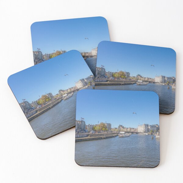 Item preview, Amsterdam Cityscape with Waterway and Historic Buildings designed and sold by jrtwynam.
