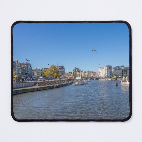 Item preview, Amsterdam Cityscape with Waterway and Historic Buildings designed and sold by jrtwynam.