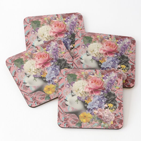 Item preview, Stylish photo of a girl in flowers pink designed and sold by Tana&tanuc.