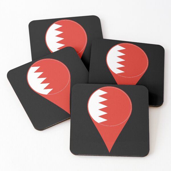 Item preview, Bahrain Flag Location Pin Map Marker | Bahraini Destination GPS Icon designed and sold by NTGUILTY.