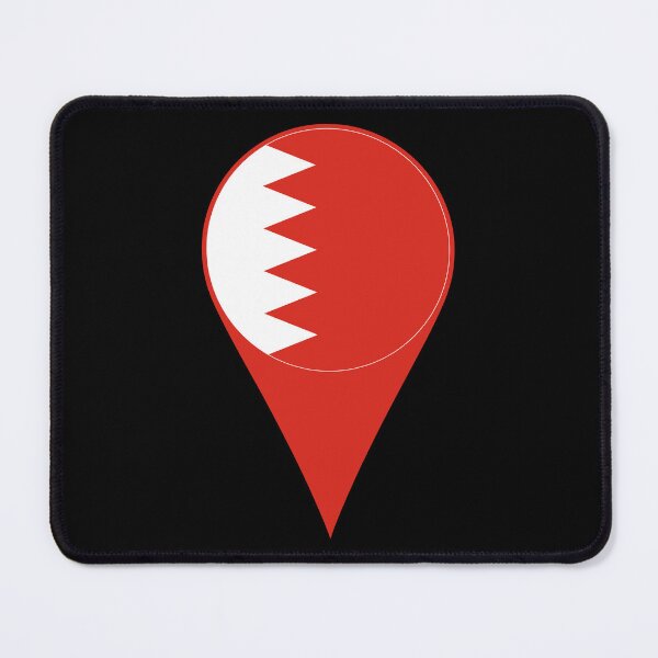 Item preview, Bahrain Flag Location Pin Map Marker | Bahraini Destination GPS Icon designed and sold by NTGUILTY.