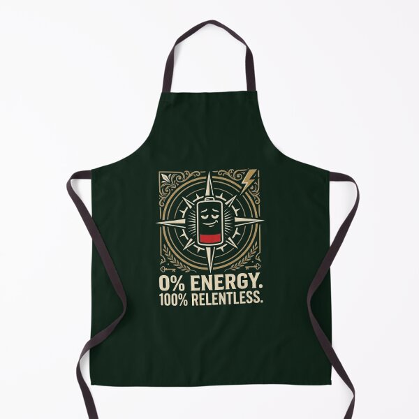 Item preview, 0 PERCENT ENERGY 100 PERCENT RELENTLESS STOIC MOTIVATIONAL GYM T-SHIRT designed and sold by LowBatteryStudio ⭐.