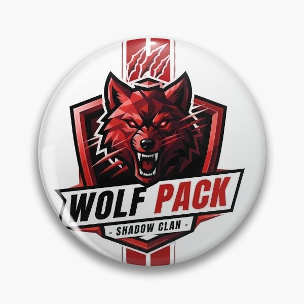Item preview, Wolf Pack Shadow Clan | Fierce Wolf Shield | Red Black Esports Style Design designed and sold by SupernovaNote.