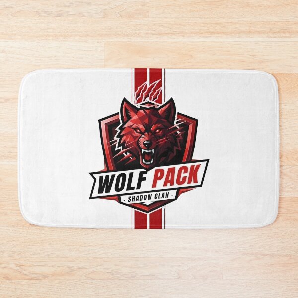 Item preview, Wolf Pack Shadow Clan | Fierce Wolf Shield | Red Black Esports Style Design designed and sold by SupernovaNote.