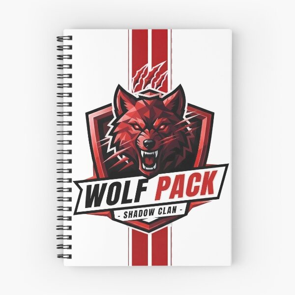 Item preview, Wolf Pack Shadow Clan | Fierce Wolf Shield | Red Black Esports Style Design designed and sold by SupernovaNote.